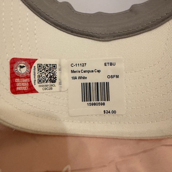 Nike White Cap with Gold Swoosh. Eastern Texas Baptist University. ETBU - Picture 8 of 15